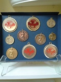 Competition medallions.