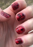 Red Lace Stamping