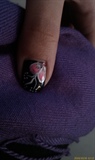 black with pink flower 3