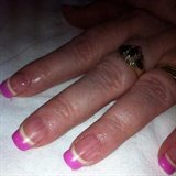 Pink and yellow gel