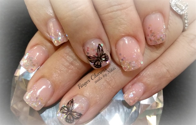 Butterflies and sparkles