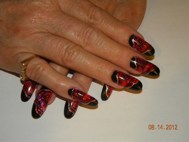 Asian Inspired 3D Nail Art - wide 7