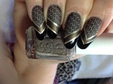 Essie taupe with stamping