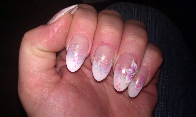 my own nail 3d flowers