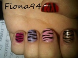 short short zebra nails!