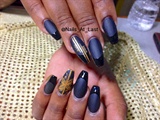 Matte Black With Coffin Shape
