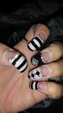 AZ Striped nails 
