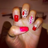 valentine&#39;s day nails 2012