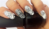 stamping black and white