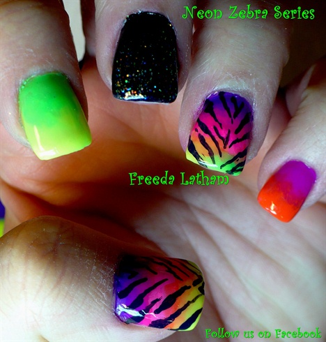 Neon Zebra Series