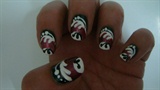 Swirls nail art design
