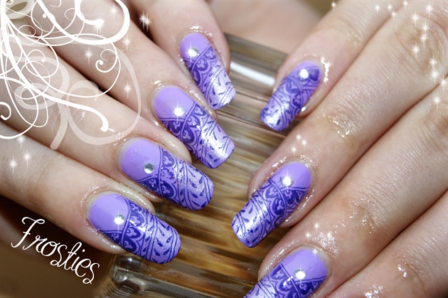 Violet + stamping violet