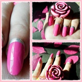 Ruffian Manicure (Pink &amp;Sliver)