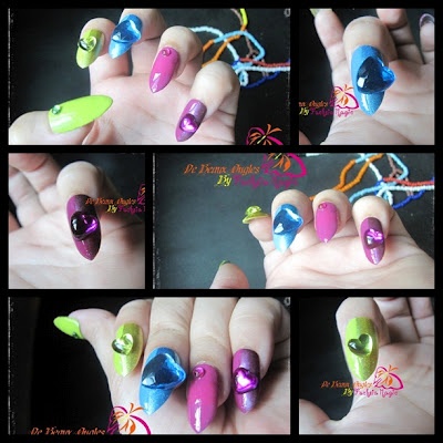Colorful Kawaii Nails