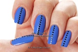 Blue Studded nails