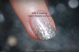 Gelish Silver Glitter Ombre nails