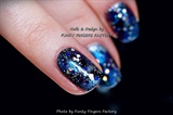 Gelish Galaxy nails 