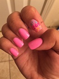 Pink Leopard Print Nails 