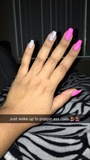 Breast Cancer Coffin Nails 
