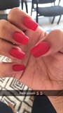 Matte Red nails 