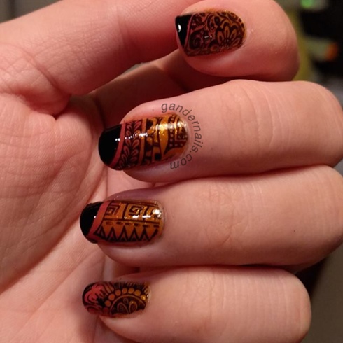 Sunset Gradient With Stamping