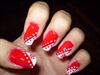 red &amp;white dots