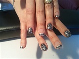 silver with charcoal glitter :)