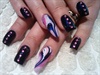navy pink &amp; white marble :)