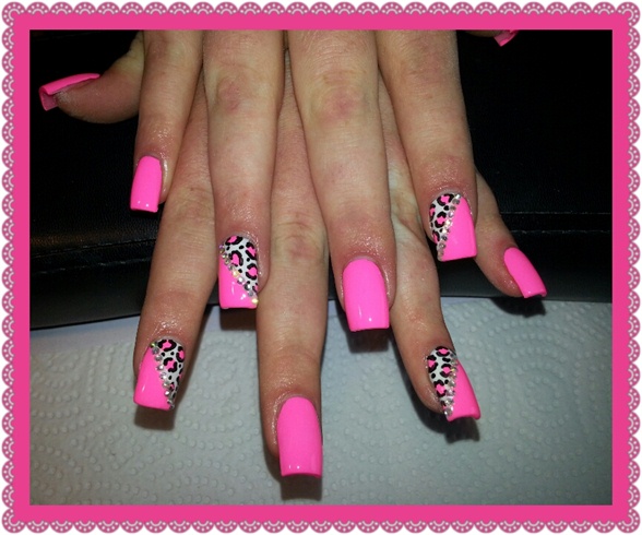 seriously pink leopard! 