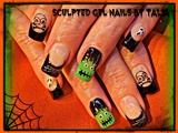 Black Halloween Nails!