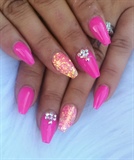 Hot Pink Nails 