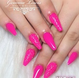 Hot Pink Nails 