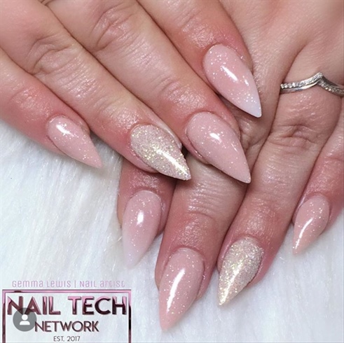 Nude Shimmer Nails 