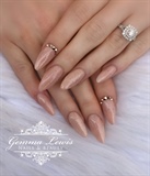 Nude shimmer nails 