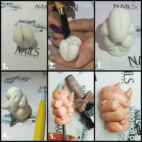 Here is how I created the game pieces. Using polymer clay I built up in layers, and cut indents for the toes and eyes.\nI put around 4 layers of gel polish on the game pieces.