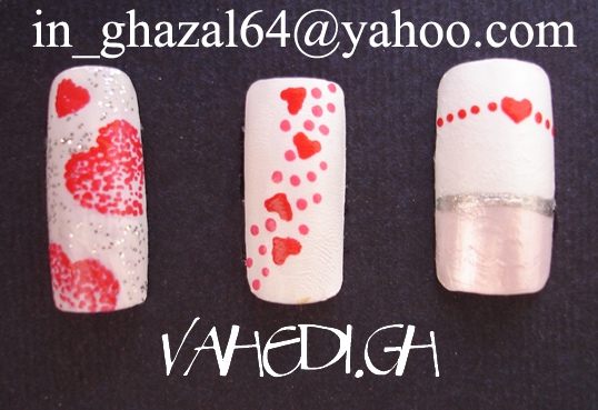 ~ghazal~ valentine's nail design. View larger photo. Inappropriate