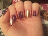 Purple With Gold Accent 