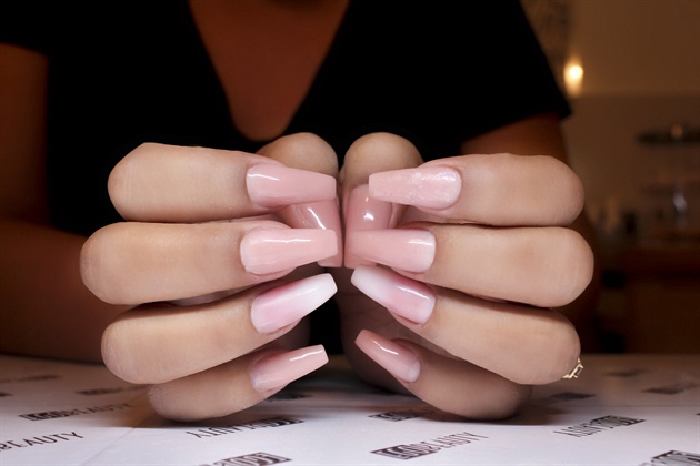Nude and ombre nails