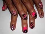 sparkle black and pink