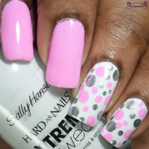 Pink &amp; Silver Dots