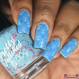 Blue Tone On Tone Stamping