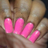 Pink Monochromatic Stamping