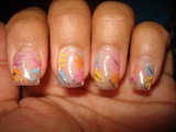 striping color nails