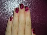 Glam zebra nails 