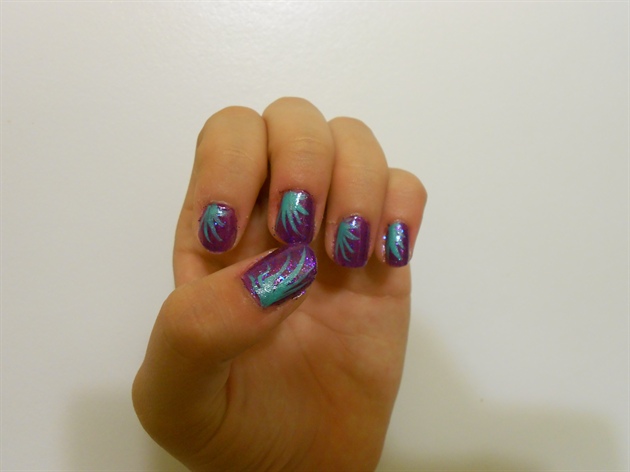 Purple and Teal design