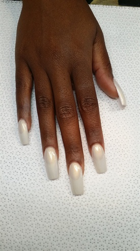 I started with Young Nails Canvas gel polish.