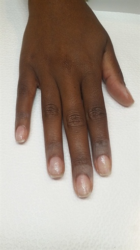 I started by prepping the nails and applying Young Nails Protein Bond