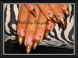 golden nails