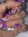 abstract floral foils