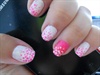 little dots with accent nail :D